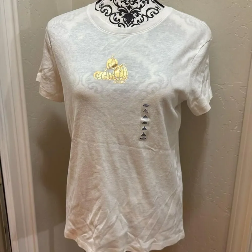 Orange and White T-shirt